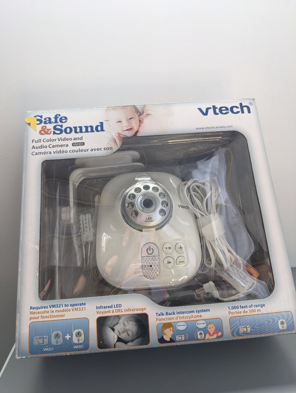Vtech Safe And Sound VM301 Add On Camera Complete In Box Tested